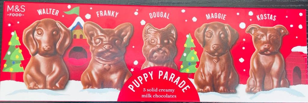 M&S Puppy Parade Chocolates 53g, 5 Solid Creamy Milk Chocolate